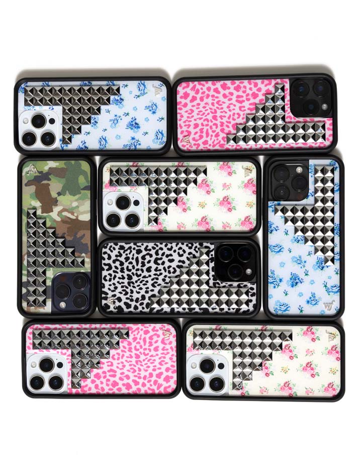 Snow Meow Stud iPhone Case