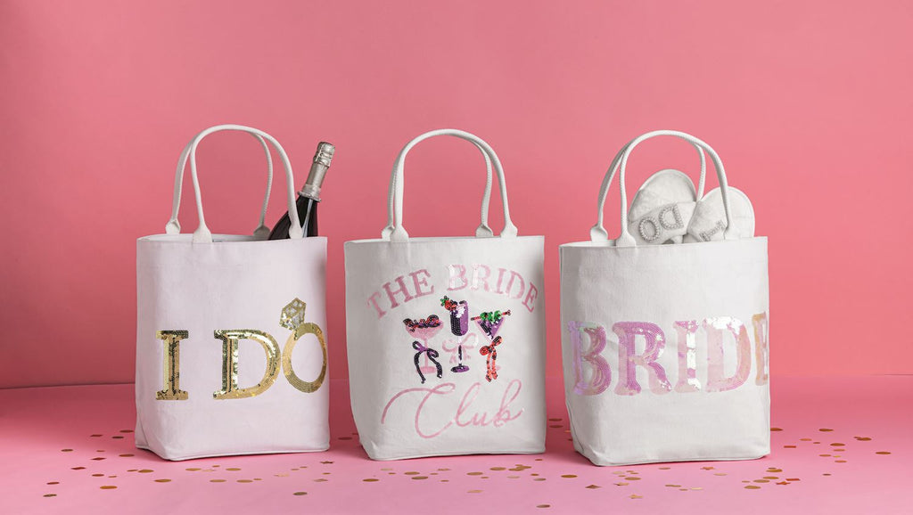 Gold Bride Sparkle Tote I Do