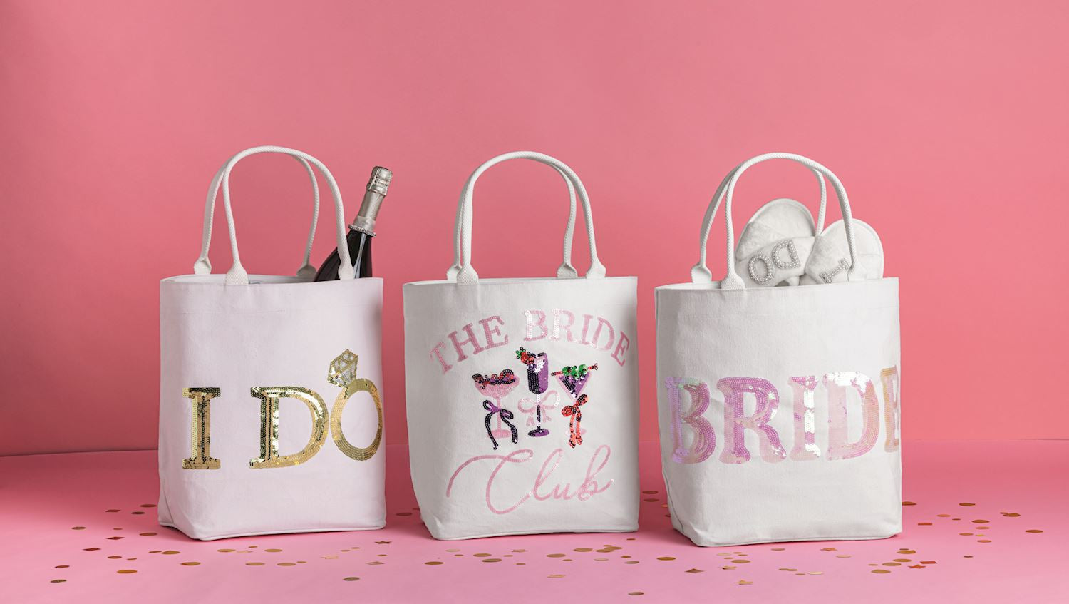 Gold Bride Sparkle Tote I Do