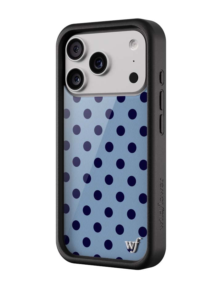 Polka Dot | Blue and Navy Blue iPhone Case