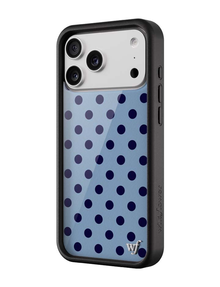 Polka Dot | Blue and Navy Blue iPhone Case