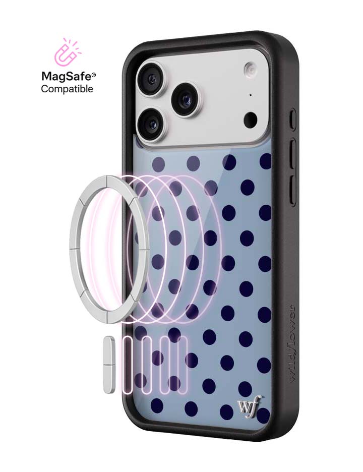 Polka Dot | Blue and Navy Blue iPhone Case