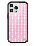Gingham Hearts | Pink iPhone Case