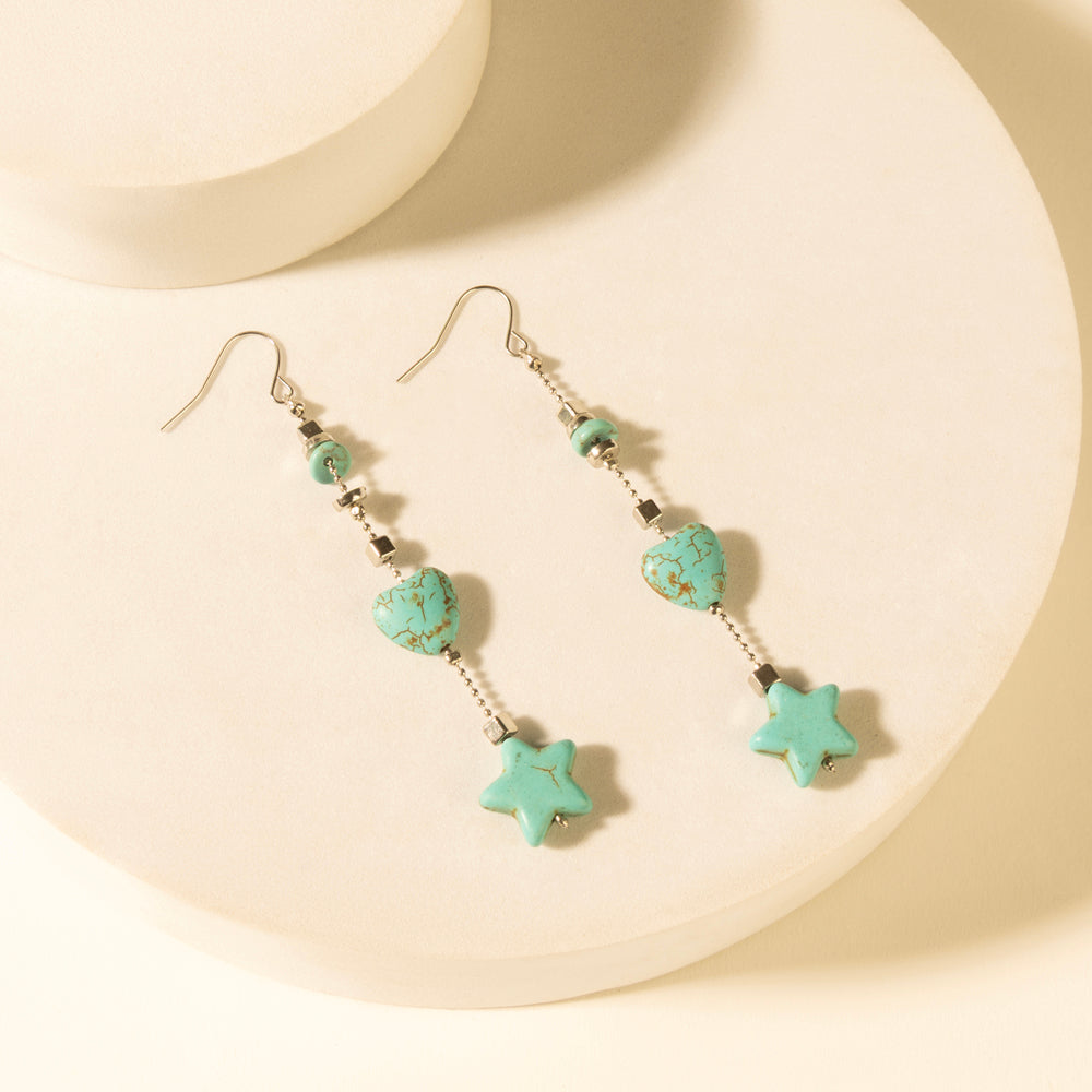 Myra Dust & Sky Charm Earrings in Desert Turquoise