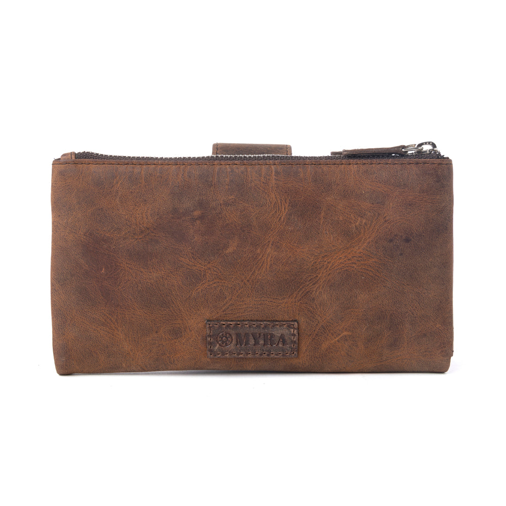 Myra Iron Hill Concho Leather Women’s Wallet in Ochre Veil