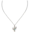 Desert Bloom Saguaro Cactus Necklace